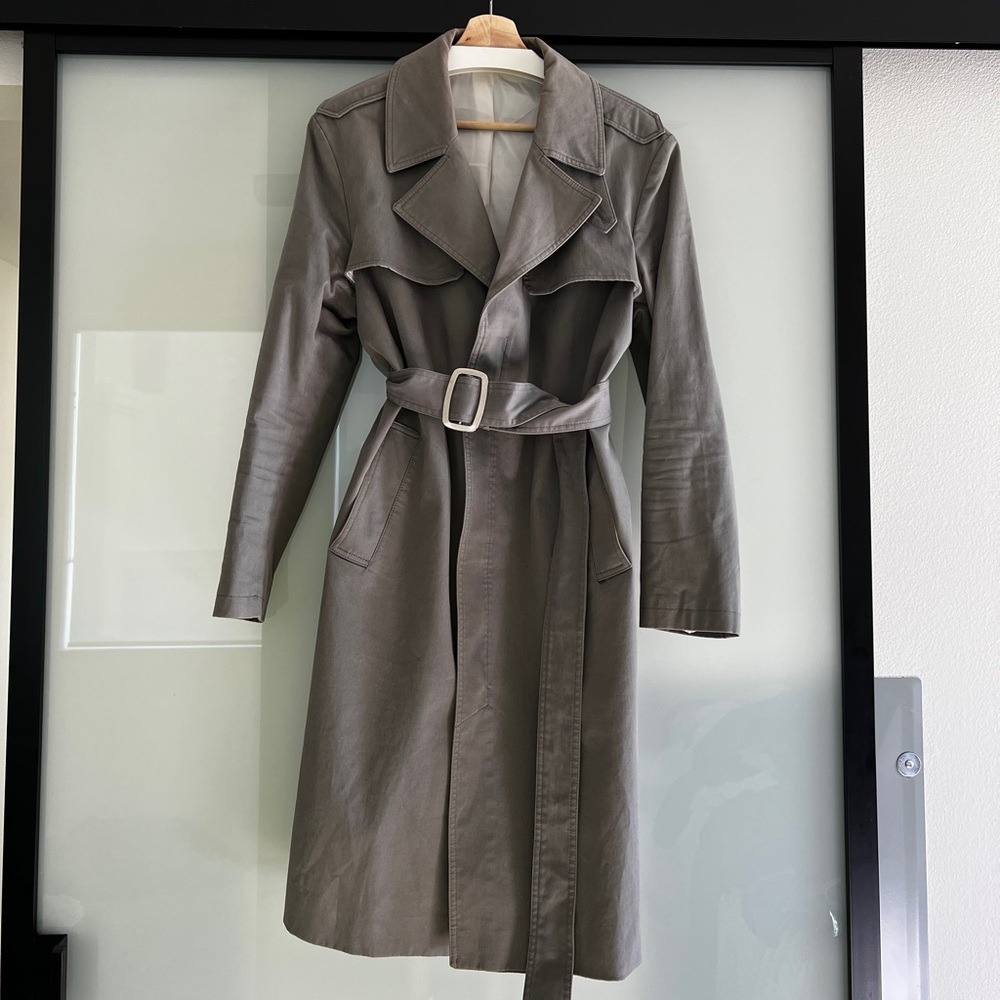 Zara Gray Trench Coat